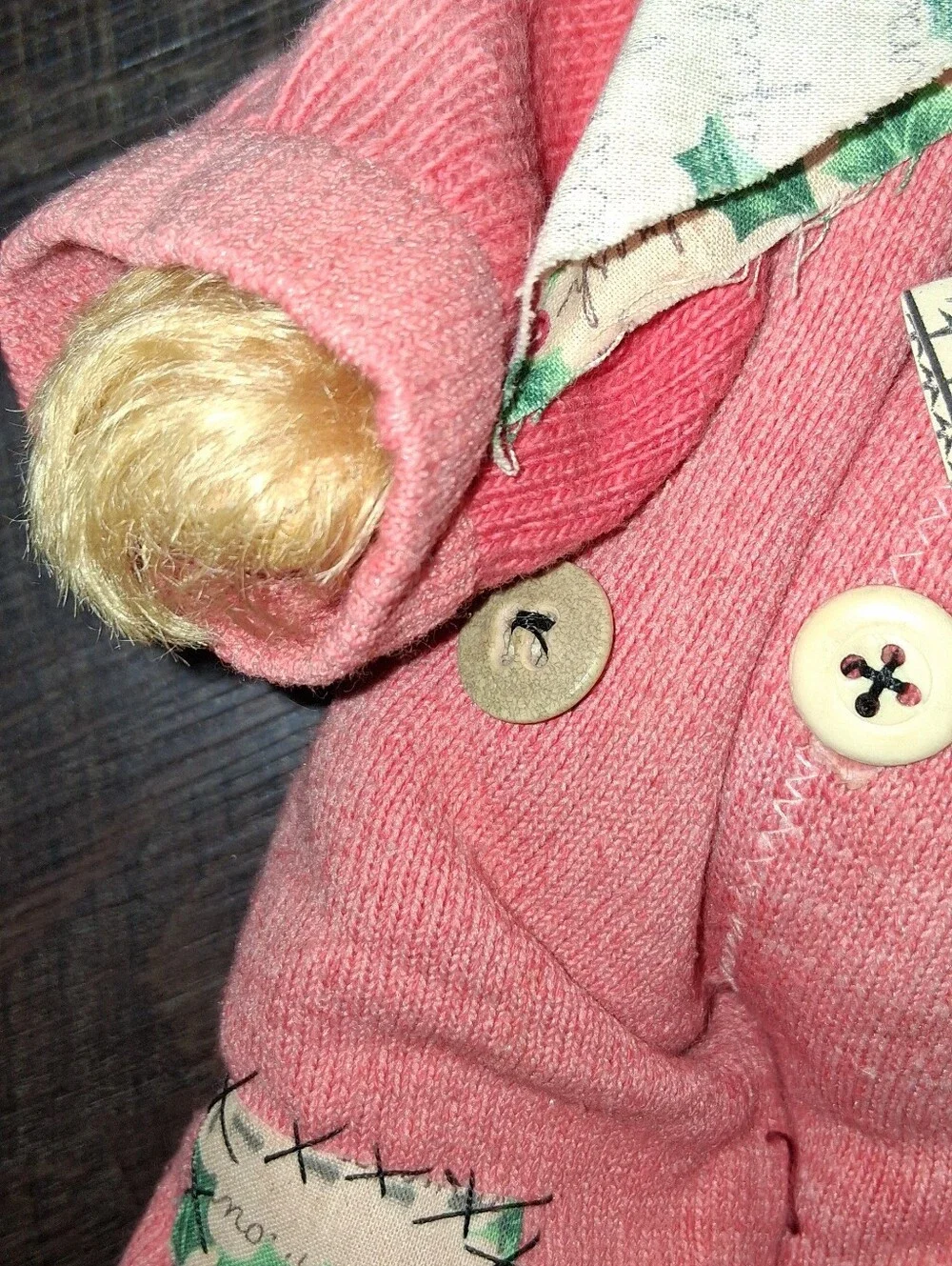 RARE Vintage Handmade Mohair Teddy Bear From Derby Henry